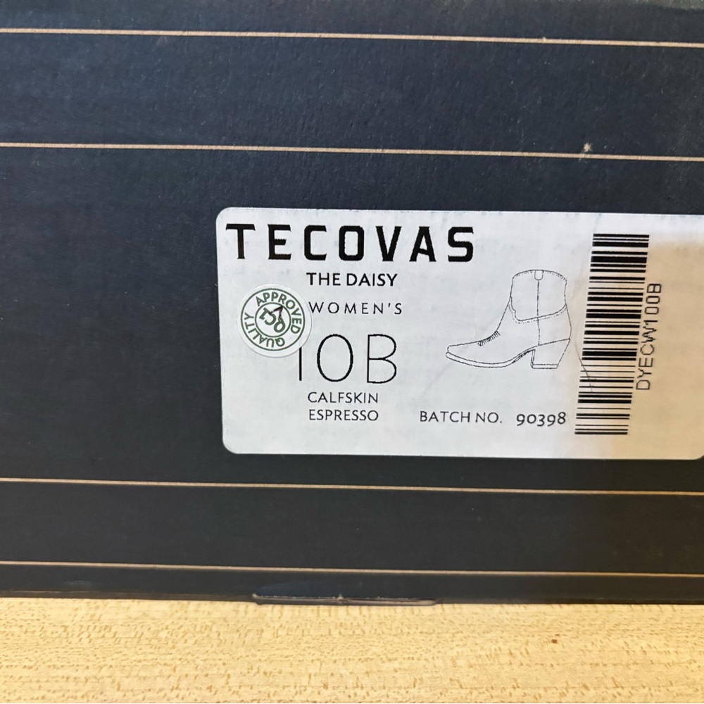 Tecovas Chestnut Leather Ankle Booties - Picture 3 of 13